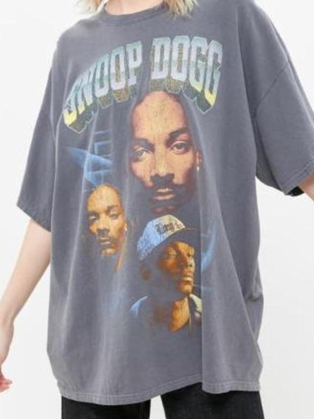 Urban Outfitters Snoop Dogg Oversized Faded Graphic Tee